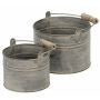 Round White wash bucket Small