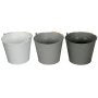 Large Grey and White Bucket